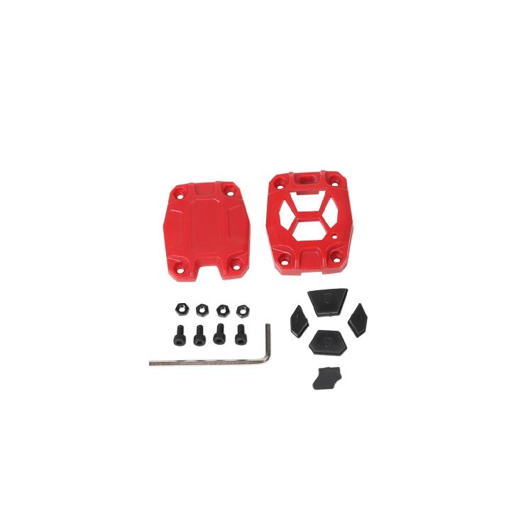 

for 4Runner 2010-2017 2018 Car Keys Holder Cover Key Case Bag ABS Black Parts Interior Accessories RED-12