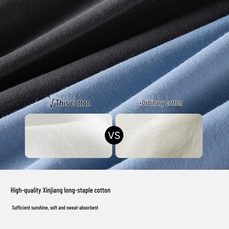 MINISO Men's 100% Cotton Antibacterial Boxer Briefs 4-Pack