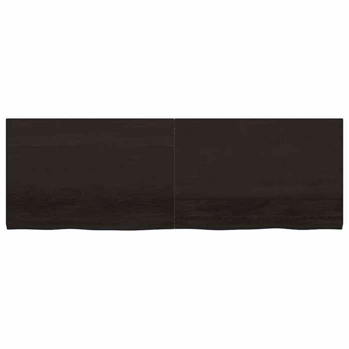 VidaXL Étagère murale gris foncé 180x60x4 cm bois chêne massif traité 363842
