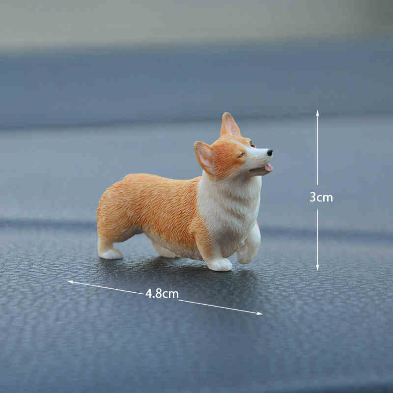 Car Central Control Ornaments, Car Decoration Sets, Resin Simulation Dog Car Supplies Gifts, Customizable Phone Number Plates