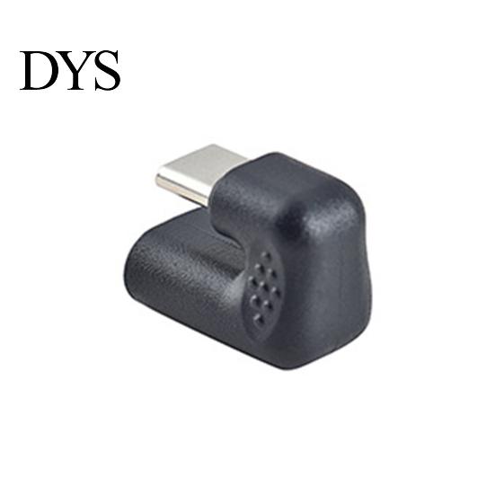 Phone Adapter Type-C Adaptor Convenient Stable Transmission PVC U-shaped Converter Angled Type C Male-to-Female Connector for Tablet