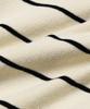 YALE Women'S Y Logo Striped Polo Knit_Ivory