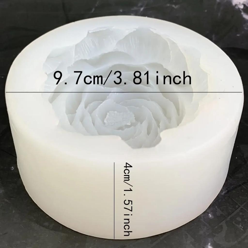3D Large Peony Silicone Candle Mold DIY Handmade Creative Flower Aromatherapy Plaster Resin Soap Making Supplies Kit Home Gifts