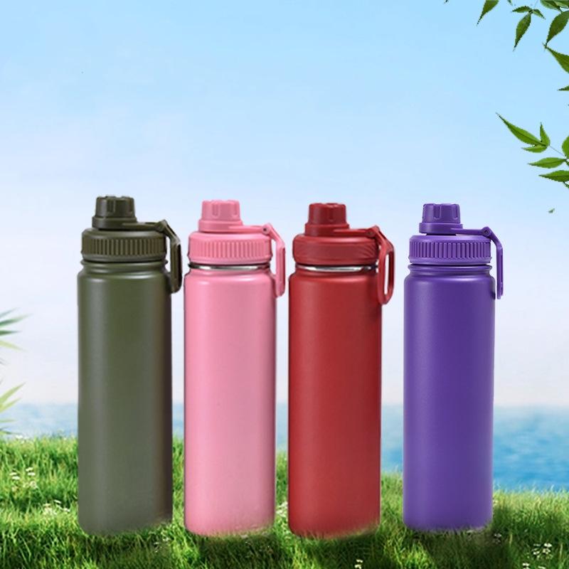 64/40/32oz Insulated Water Cup Sports Bottle Water Bottles Stainless Steel Pure Titanium Vacuum Portable Leakproof Outdoor Cup