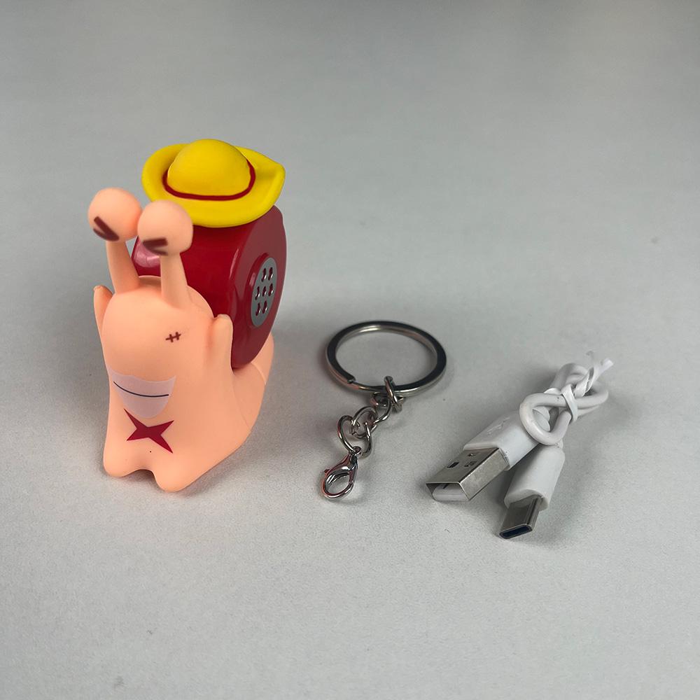 

Cartoon Luffy Sabo Ace Snail Shaped Phone Can Sound Recording Toys for Children Gifts
