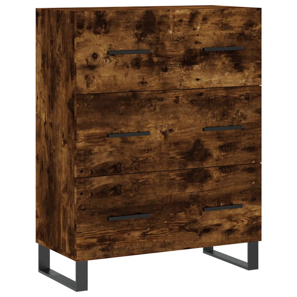 Highboard Smoked Oak 69.5 x 34 x 180 cm Particleboard