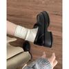 Zapatos de cuero pequeños para mujer estilo británico 2025 nuevo primavera y otoño jk retro con falda mocasines versátiles plataforma zapatos de mujer