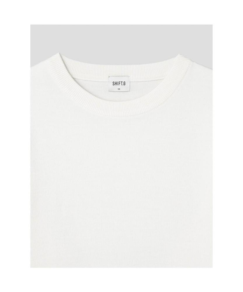 SHIFT.G Basic Crewneck Sweater White