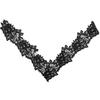 Water-Soluble Lace and Polyester Silk 3D Embroidered Collar Corsage.