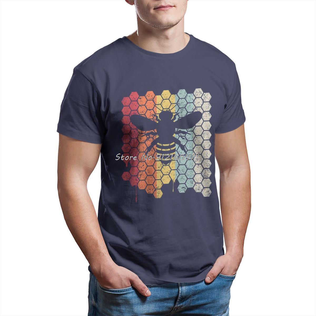 

Bee . Retro Style Beekeeper T Shirt Men T Shirt Summer Cotton T-shirt Funny Tees Tops Oversize Streetwear 4XL