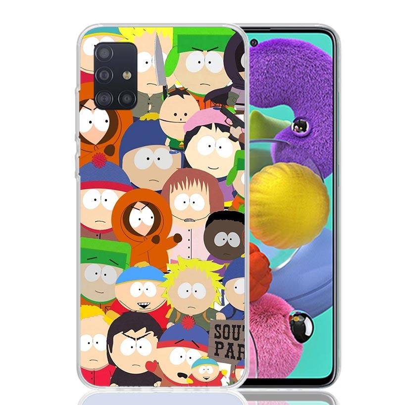 Cartoon S-South P-Parkes Phone Case for Samsung Galaxy A52 A51 A50S A12 A22 A32 A72 A10S A30S A31 A71 Note 20 Ultra 10 Plus S10