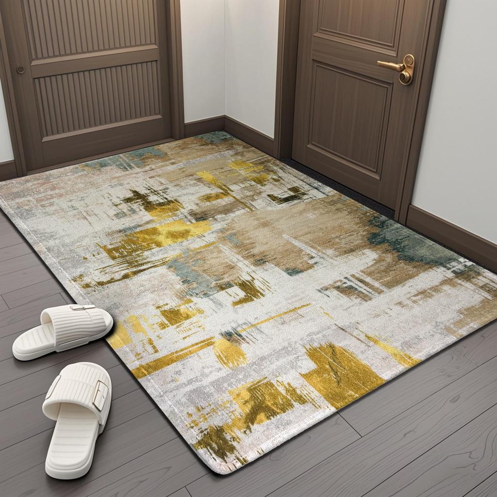 Entrance Door Mat Carpet Nordic Retro Door Mat Entrance Foyer Home Living Room Mat