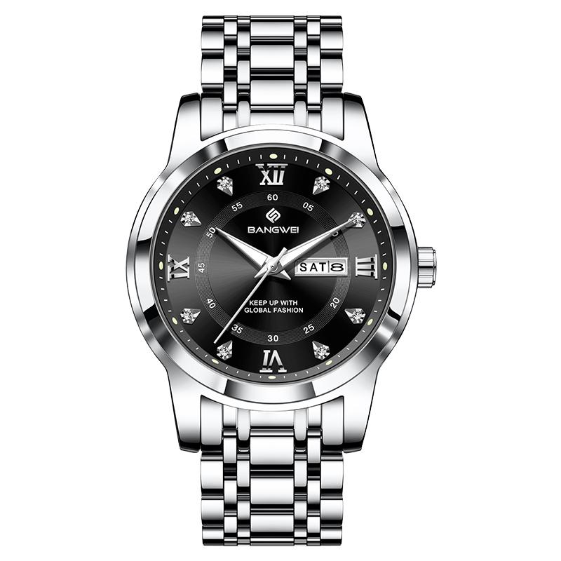 Diamond Watch For Women Creative Steel Waterproof Luminous Ladies Wristwatch Casual Fashion Sports Quartz Chronograph