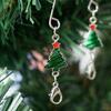 12Pcs Christmas Tree Hooks Alloy Metal S-Hooks for Ornaments And Stockings Decorative Hangers with Spring Clip