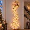 Weihnachts-Magie-Pfad Wandleuchte LED Leuchtende Weihnachtsszene Wanddeko Licht Weihnachtsmann Schlitten Rentier Hängende Dekoration für Party