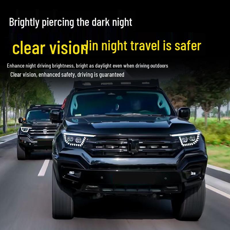 Tank 400 Hi4-T Starship Double Straight Headlight Assembly - Non-Destructive Replacement Car Lights.