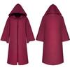 Medieval Wizard Hooded Cloak: Five Colors, Long Sleeve Cape, Halloween Grim Reaper Costume