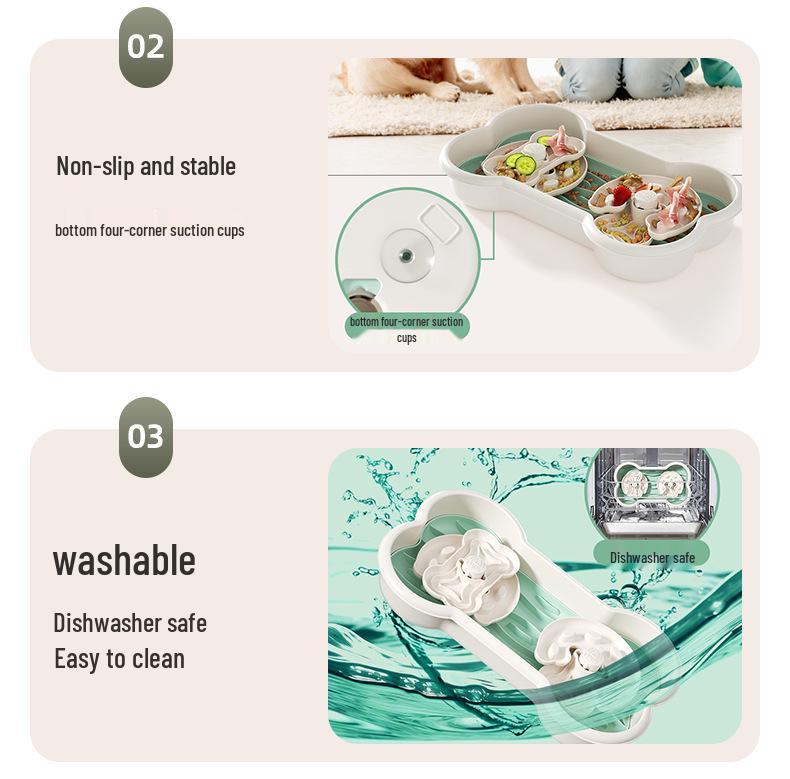 Medium/Large Slow Feeder Bowl for Dogs and Cats – Aids Digestion, Prevents Choking and Spills, Protects Stomach