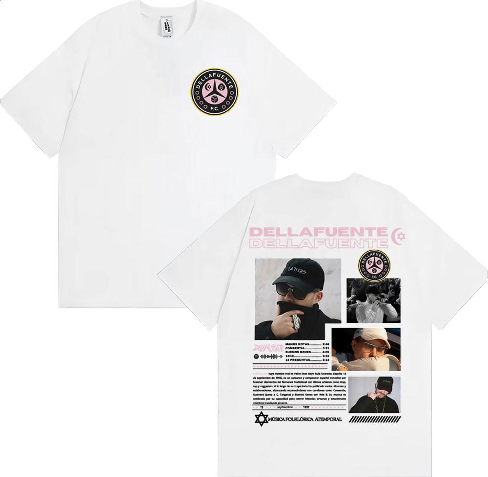 Rap Singer Dellafuente Fc Album 2026 Tour Cover Tshirt Summer Mens Womens Luxury Fashion Hiphop Street Cotton Casual Tshirt