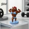 Small Cat Statue Muscular Figurine Funny Bodybuilder Resin Statue Collectible Gym Kitten Animal Figurine Desktop Ornament for Office Desktop