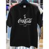 Čistá bavlna CocaCola Krátký rukáv Tričko Unisex Letní Velká velikost Ležérní top Kulatý výstřih Potisk Volný střih Pohodlné tričko