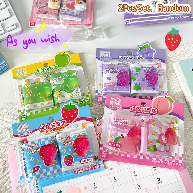 

2 шт./набор Милая капибара Мини портативный блокнот Маленький блокнот Кавайная канцелярия Офисные аксессуары Школьные принадлежности Снова в школу