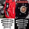 6pcs Car Goods Brake Caliper Badge Sticker Decoration Sticker Decal For Mercedes Benz AMG Class GLE GLK W203 W212 W205 W206 W220