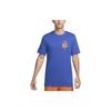 Short Sleeved T Shirts Men's Blue FN0856-480