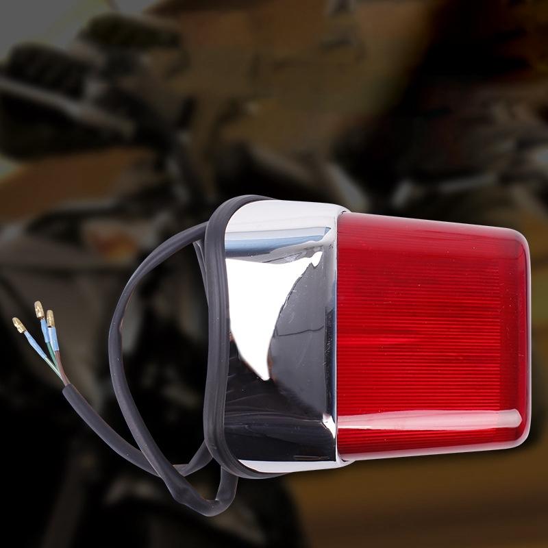 Motorcycle Tail Brake Light ABS Red Motorbike Rear Indicator Stop Lamp for Yamaha Virago XV250 XV400