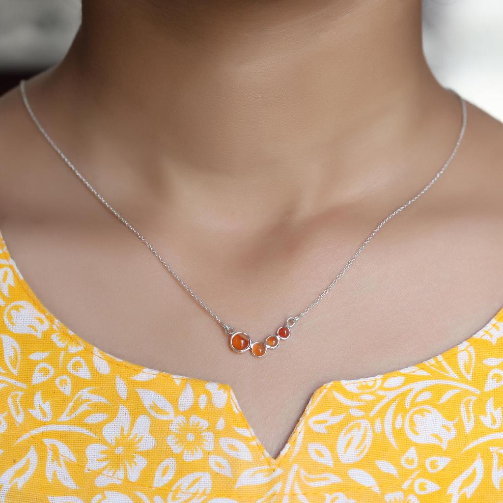 Carnelian Jewelry Set, 925 Sterling Silver, Gift For Her, Dainty Jewelry, Women Jewelry