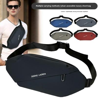 Pánská náprsní taška pro volný čas odolná proti opotřebení cyklistická chlapecká messenger taška pánská móda sportovní mobilní telefon fanny pack voděodolná malá brašna