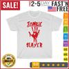 Zombie Slayer Bloody Hand Hunting Zombies Halloween Vintage T Shirt Men Women