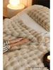 Tuscany Faux Rex Rabbit Bubble Fleece A-Class Double-Sided Office Nap Blanket