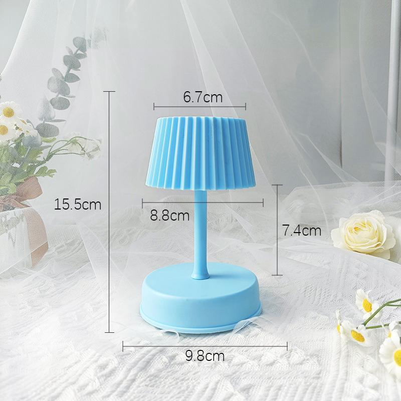 Mini lămpi de masă cu LED Muzică Lumini de noapte Alimentată cu baterii Dormitor Copii Noptieră Living Decor de birou Lumină de birou Lampă de noapte