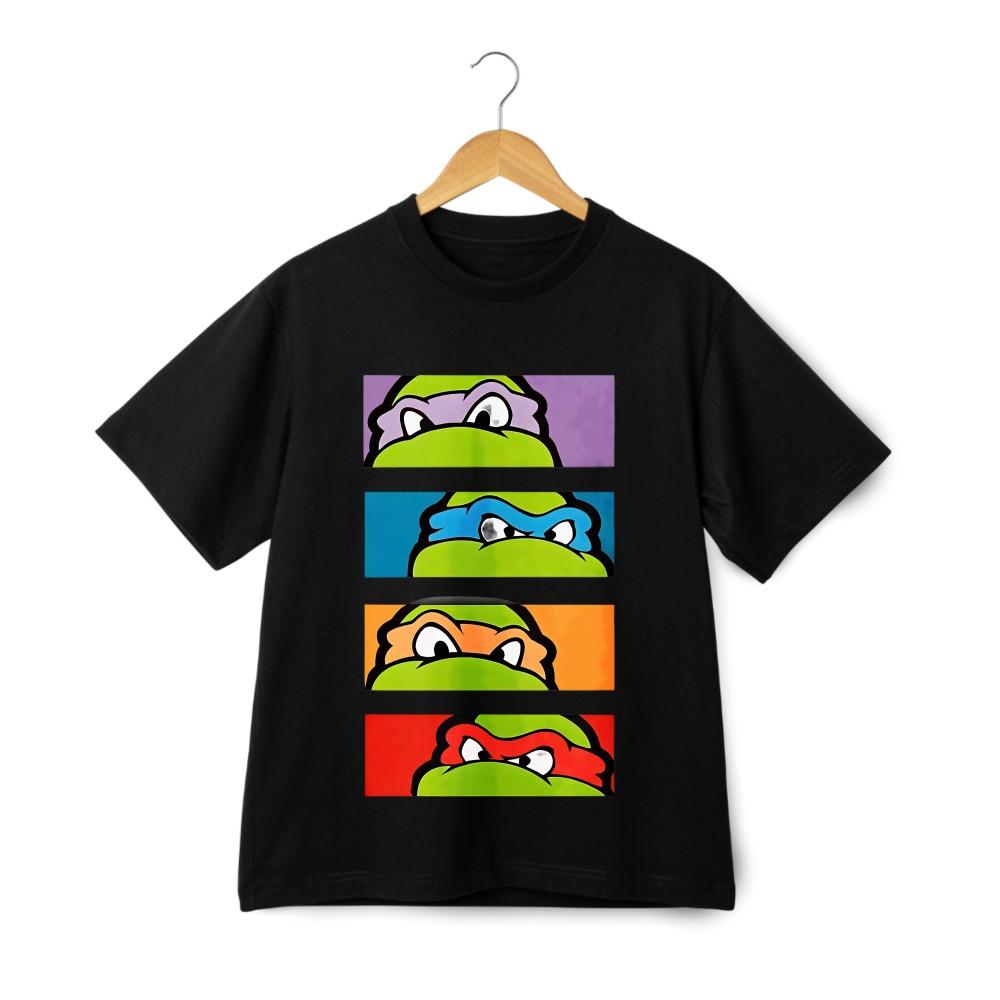 Teenage Mutant Ninja Print Casual Wear| Unisex Trendy Retro Short-sleeve T-shirt