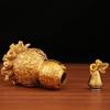 Brass Nine-Turtle Copper Gourd Bagua Desktop Decoration Ornament