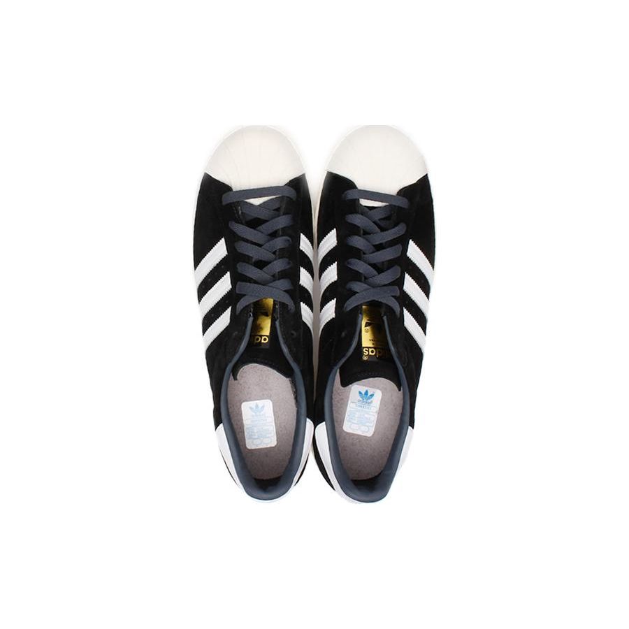 Adidas Superstar 80s Deluxe Suede Men Sneakers Black Core-Black Vintage-White B25961