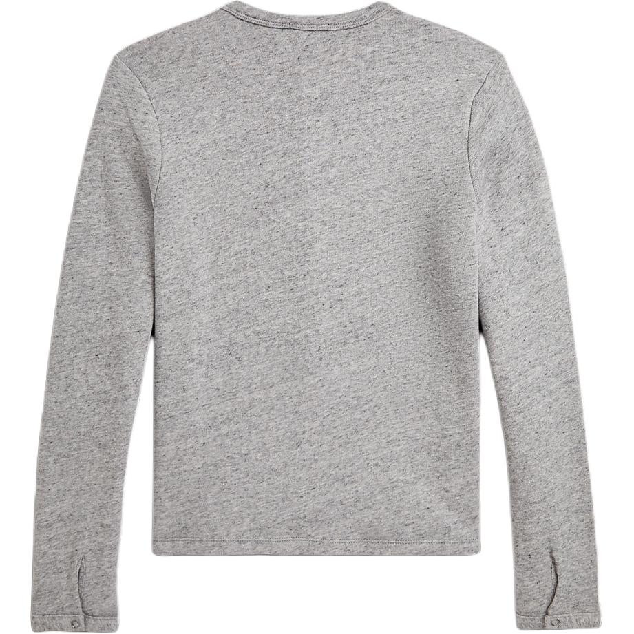 Polo Ralph Lauren Slim Fit Solid Color Crew Neck Long Sleeve Knit Sweater Women Sweater Deep-Vintage-Stone WMPOKNINDW20009-020