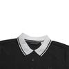 Fila Golf Series Fashion Simple Sports Comfortable Knitted Short Sleeve Polo Shirt Women Tops Deep-Black A11W625109FBK