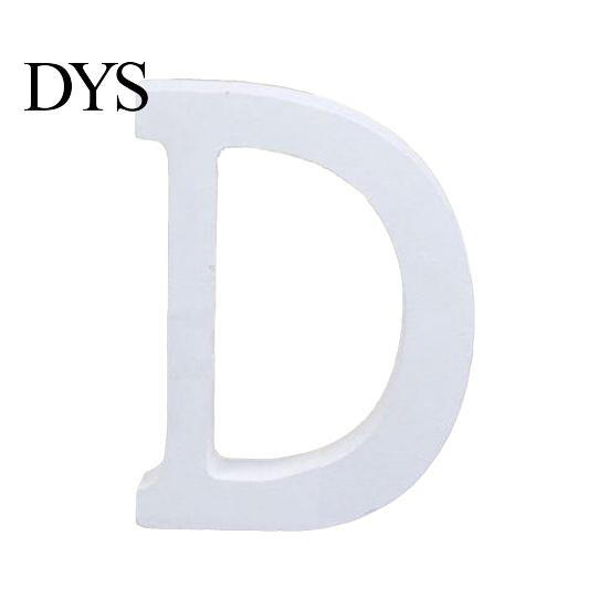 White Wooden Letter Capital Bridal Party Home Shop Name Decor Wedding Favour