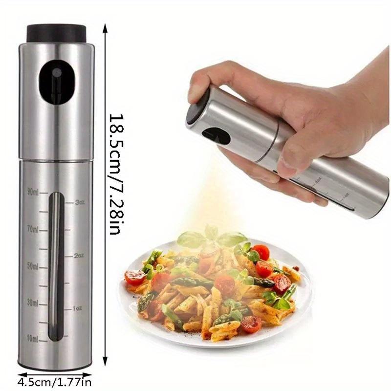 BBQ Baking Olive Oil Spray Bottle Stainless Steel Oil Spray Bottle Vinegar Spray Bottles BQ Sprayer Seasoning Bottle Kitche серебряный
