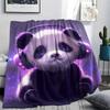 Panda Print Flannel Blanket, High quality Comfortable for All Seasons, Home Decor, Warmth and Comfort, Perfect for Christmas Gifts