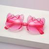 Cute Funny Cat Ear Bow Kids Sunglasses Pearl Rhinestone UV Protection Toddler Girl Gradient Lens Shades Birthday Gift KJ245