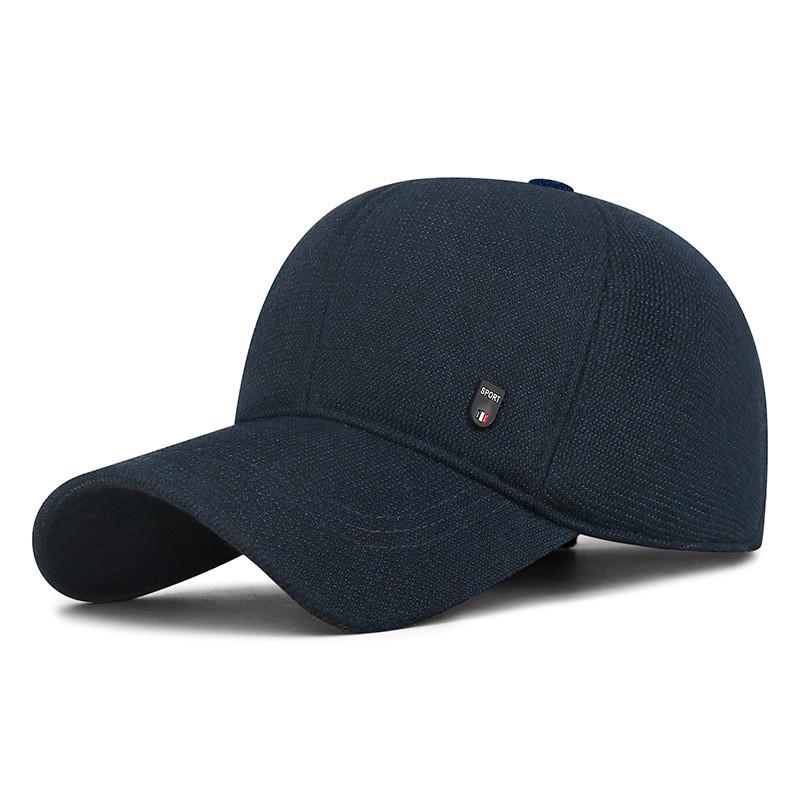 Mens Autumn Cotton Baseball Hat With Adjustable Fit And Letter Embellishments For Outdoor Wear