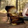 Baseball Passion Life Dreams Future Customizable Outdoor Blanket Personalized Text Durable Comfort Throw For Picnics Outdoor Travel And Camping Sofa