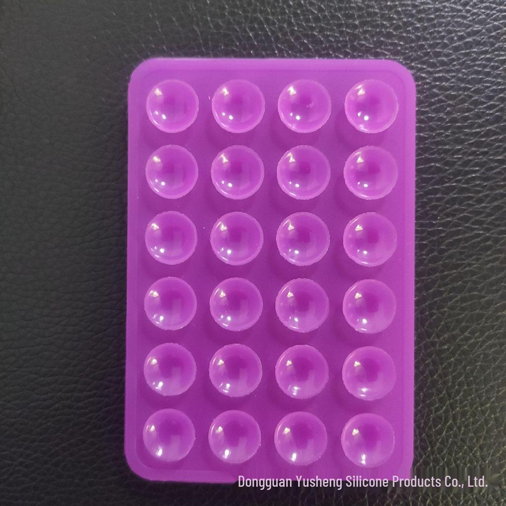 Square 24-Hole Thickened Silicone Phone Holder Suction Cup Sticker