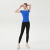 Women's Quick-Dry Sport Crew Neck Short Sleeve Top for Running & Yoga 