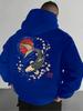 Men's Autumn/Winter Koi Pattern Hoodie Casual Long-Sleeved Pullover Sweatshirt Street Style Top