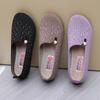 New Beijing Cloth Shoes Shallow Mouth Breathable Mother Soft Sole One Pedal Women's Shoes Middle-aged and Elderly Non-slip Old Lady Casual Shoes