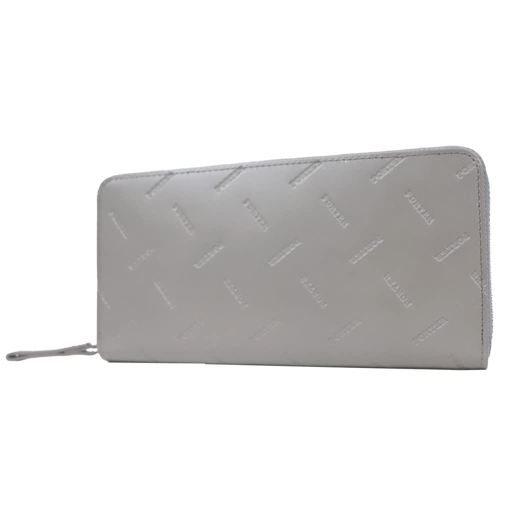 

[Porter] PORTER ENCHASE Men s Leather WALLET Round Zipper Long Wallet 007-02283 Gray/11